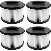 4 Pack DWV9330 Replacement HEPA Filter Compatible with DeWalt DWV010 & DWV012 Dust Extractor - Part # DWV9330 (for DeWalt 8 G