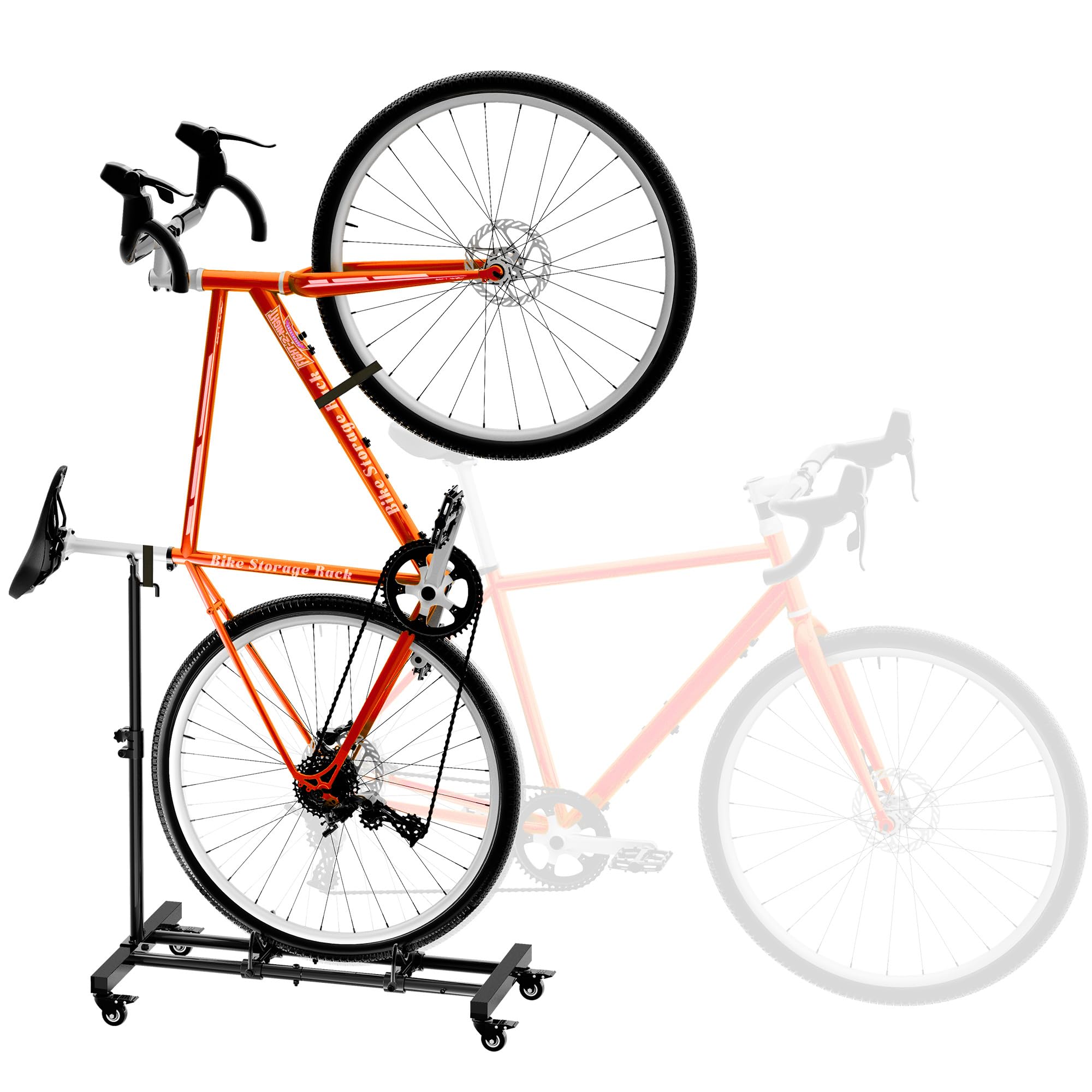 Storage Rack Free Standing WAASOSCON Upright Bike Stand