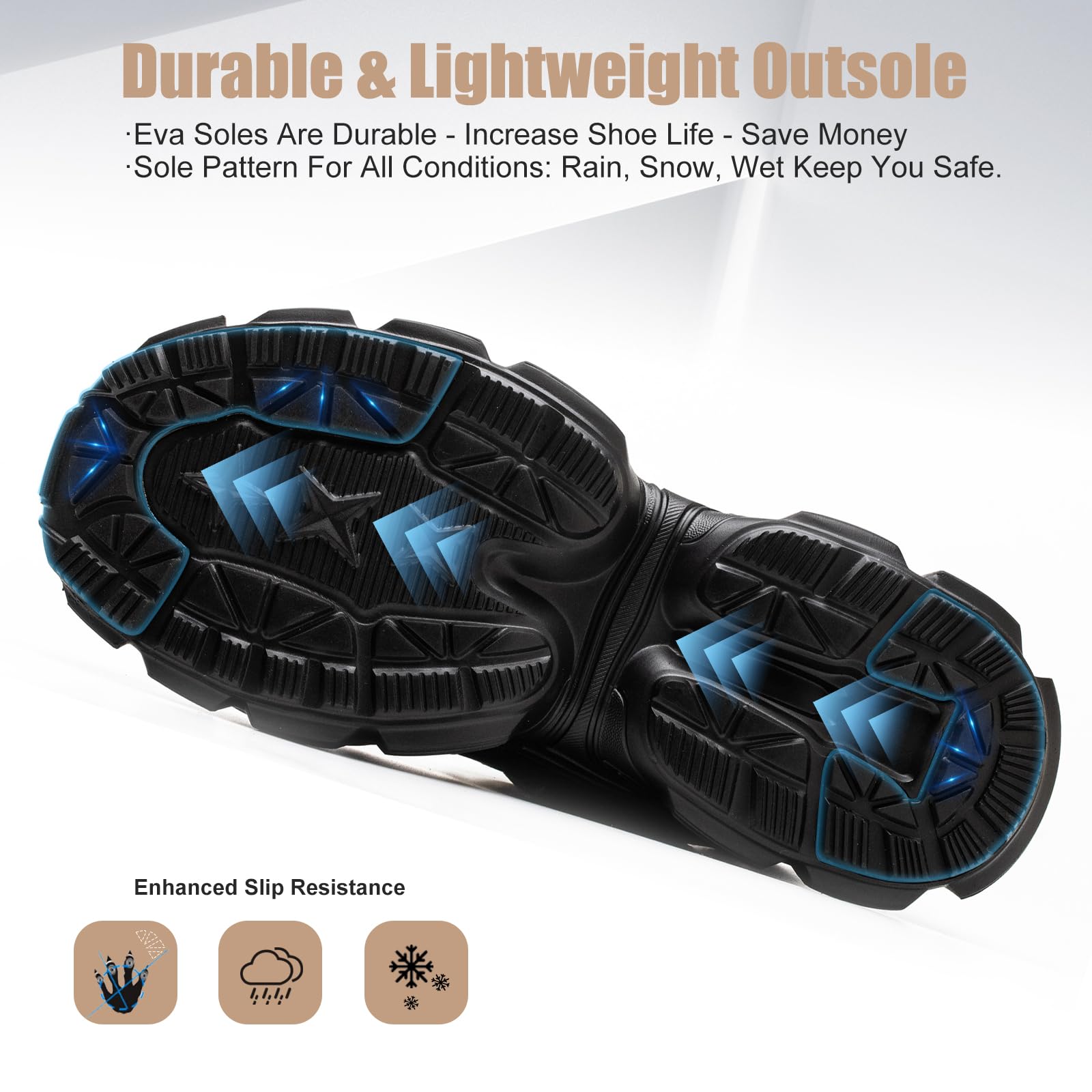 Hogent Steel Toe Shoes for Women Men Wide Non Slip Composite Work Sneakers Indestructible Comfortable Safety Tennis Shoes Lightweight Breathable Construction Sneakers Puncture Proof Ergonomic Design