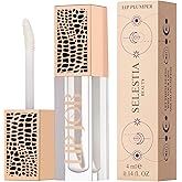 SELESTIA BEAUTY Lip Plumper Gloss – Lip Job – Glossy Finish, Hydrating & Smoothing Formula, 0.14 fl oz (Aura Breeze)