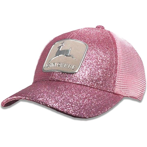 Amazon.com: John Deere Pink Glitter Historic Tm Cap-Pink-One