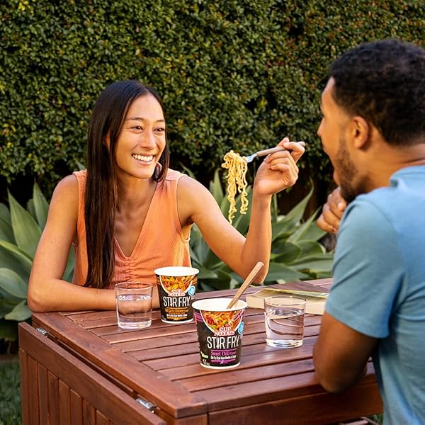 NISSIN CUP NOODLES STIR FRY NOODLES IN SAUCE, TERIYAKI BEEF, 3 OUNCE (PACK OF 6)