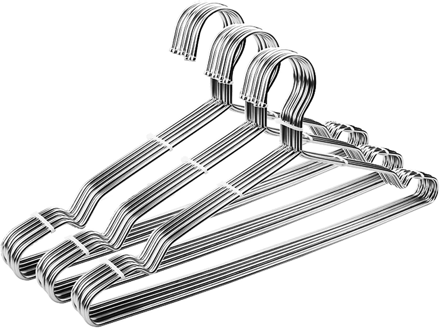 Clothes Hangers 30 Pack Coat Hangers Non Slip Wire Hanger Clothing Heavy Duty Seropy Metal Hangers Space Saving Ultra Thin of Stainless Steel Hanger