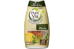 PURE VIA Stevia Liquid, Stevia Drops, Liquid Stevia, Sugar Substitute, 48 mL (Packaging may vary)