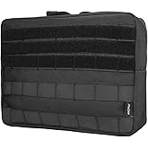 ProCase Tactical Admin Molle Pouch, Military MOLLE Pouch Horizontal Multi-Purpose Utility Gadget Gear Tool Bag for Magazine, Flashlight, Map and Other Small Tools for Outdoor Activities -Black