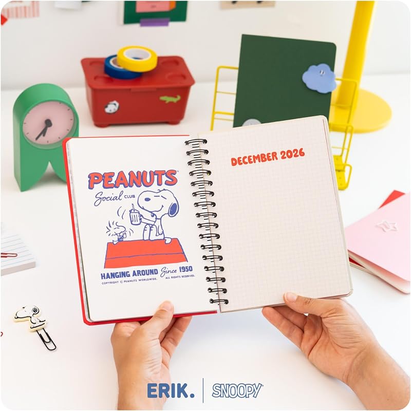 Agenda Snoopy 2026 2027 Semana Vista