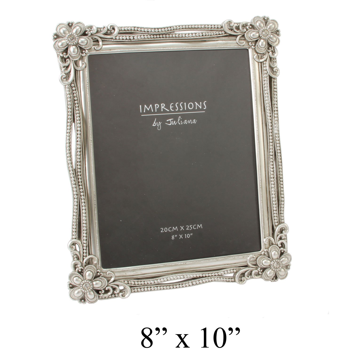 Art Deco Baroque Design Vintage Silver Photo Frame For 8"x10" Picture