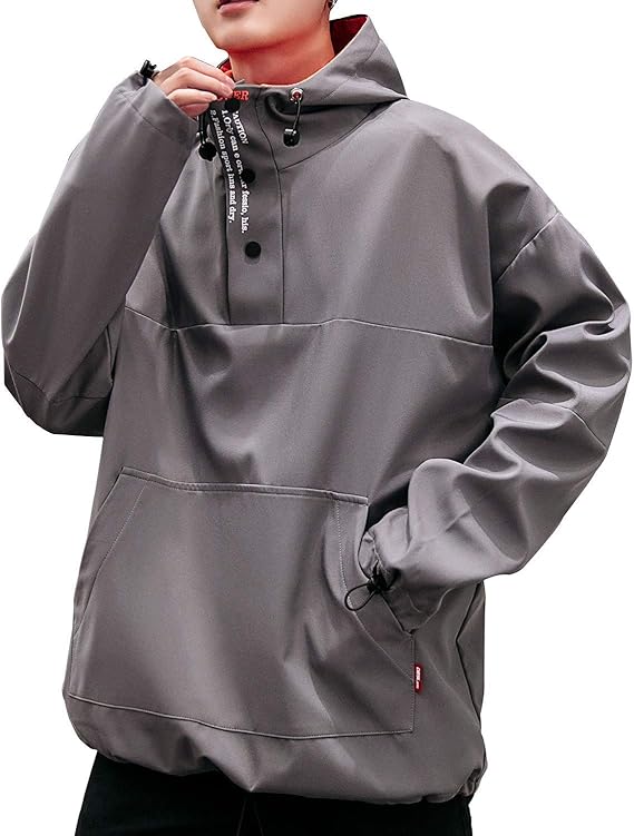 Amazon Yunping マウンテン パーカー 無地 細身 防風 撥水 通気性 薄い 軽い おしゃれ 大きいサイズ メンズファッション ライトアウター トレーナー パーカー 通販