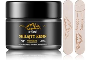 SUNDPIK Shilajit Pure Himalayan Organic Shilajit Resin for Men and Women,600 mg Contains 0ver 85 Trace Minerals and Fulvic Acid for Energy and Immune Support (30, Grams)