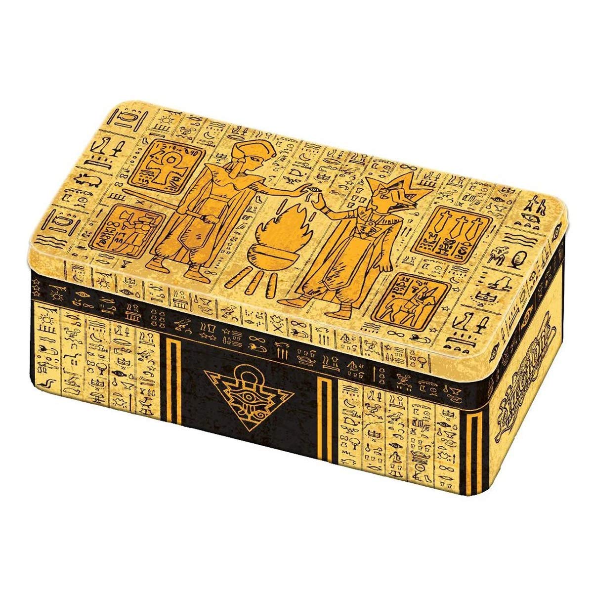 Konami Yugioh 2020 Tin- Includes 3 Mega Packs | New Gold Tin Design | 3 World Premiere Cards