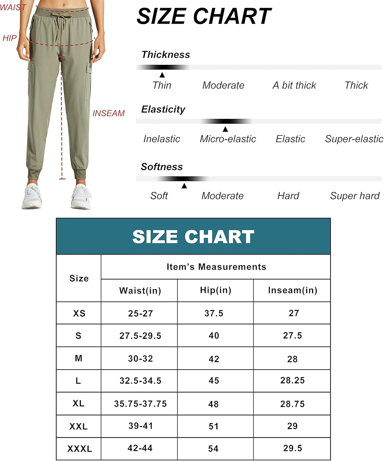 Libin Women's Cargo Joggers Lightweight Quick Dry Hiking Pants Athletic Workout Lounge Casual Outdoor at  Women’s Clothing store