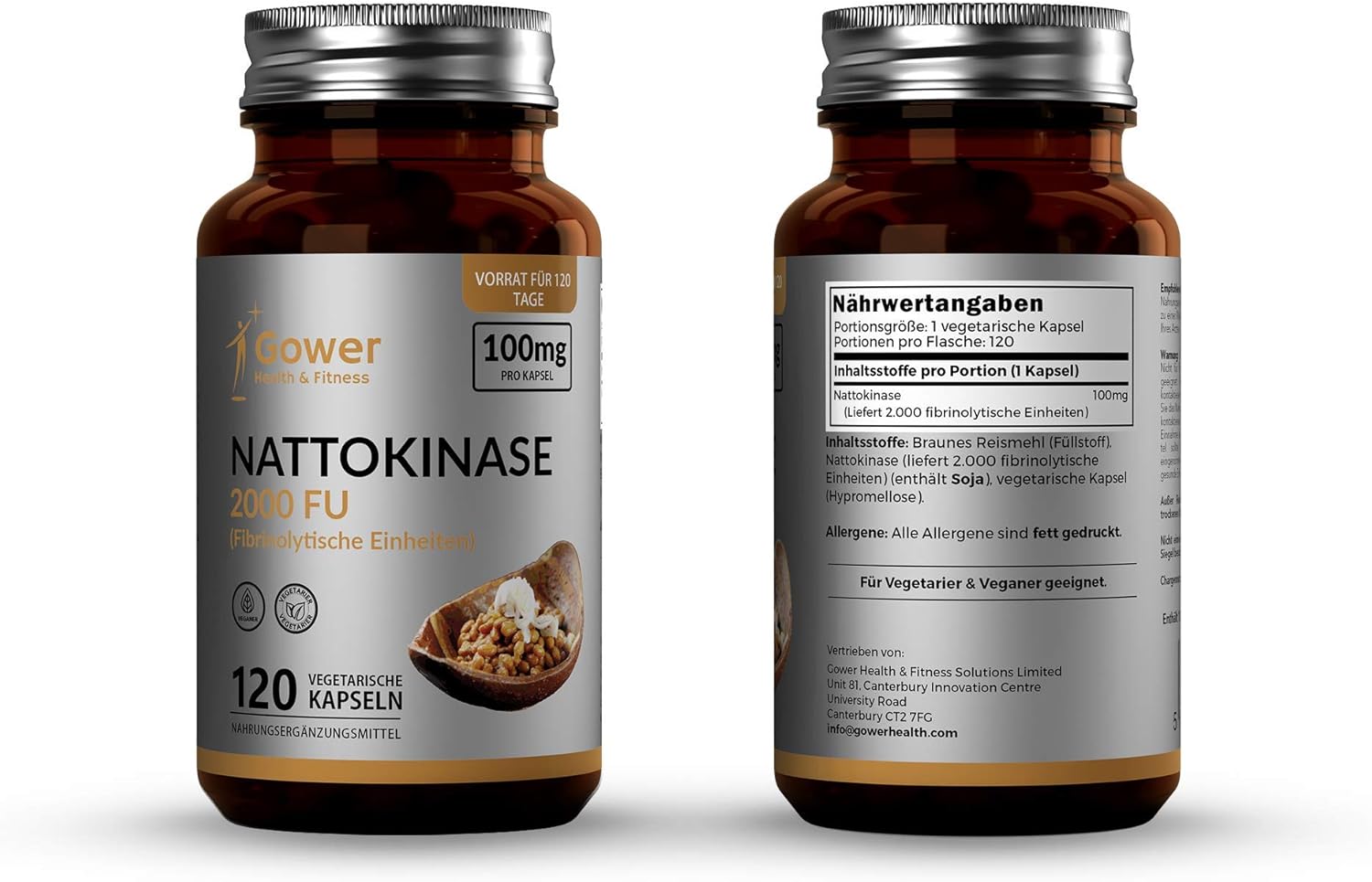 GH Nattokinase, Brown, 120 count (Pack of 1) - Image 5