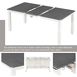 XD Designs Rustic 7-Piece Kitchen Dining Table