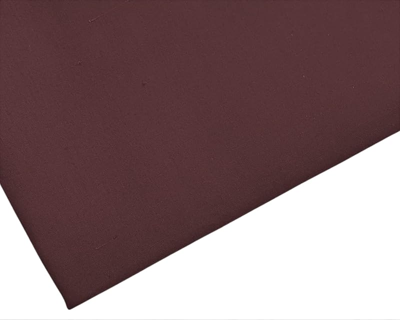 M & J Plain Brown Fabric 112cm Wide 3 Metre Poly Cotton 65/35