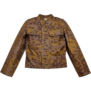 WW2 German Elite Autumn Plane Tree 5/6 Camo M44 Field Jacket