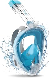 ACURE Full Face Snorkel Mask SN04 with Detachable Camera Mount 180° View