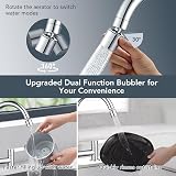 Peppermint 2 Hole Kitchen Mixer Tap 360° Swivel 180mm Deck Mounted Chrome view 3