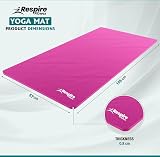 Respire Fitness Yoga Mat 185 x 57 cm Thick Dual Surface Non-Slip Pink view 3