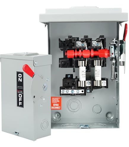 Square D D211NCP 30 Amp 2-Pole General Duty Safety Switch With Neutral – 120/240V Indoor Fusible Disconnect