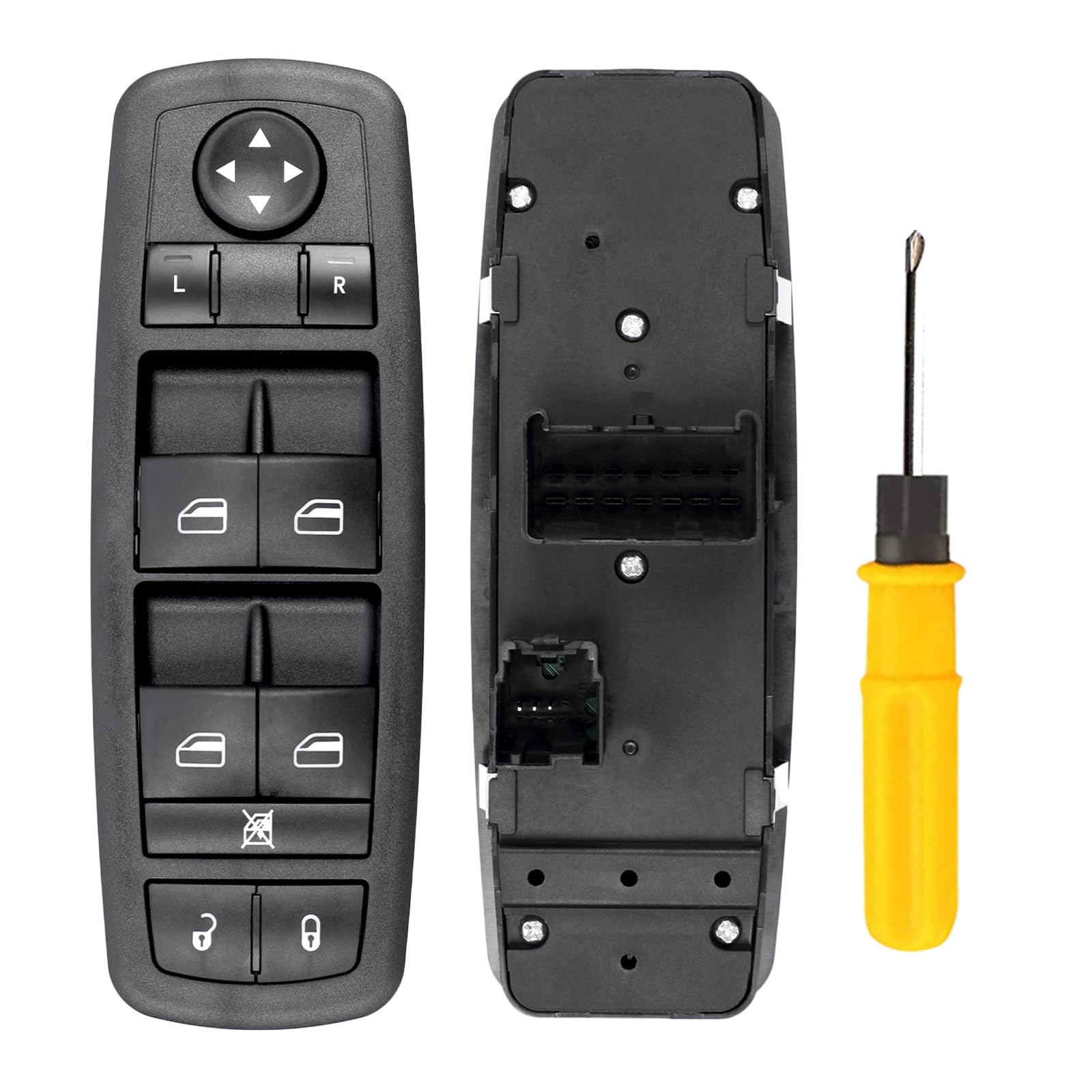 Photo 1 of Master Power Window Switch, Driver Side 3 + 0 Pins, Replacement for 2008-2009 Chry-sler Town & Country, 2008-2009 Do-dge Grand Caravan, 4602535AC, 4602535AD, 4602535AE, 4602535AF, 4602535AG, 920-401
