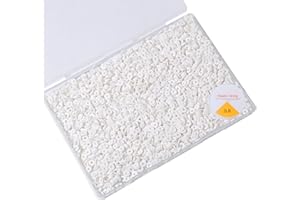 YOCHUS 4000pcs White Clay Beads Bracelet Making Kit, 6mm Flat Round Polymer Clay Beads Spacer Heishi Beads for Jewelry Making Earring Necklace