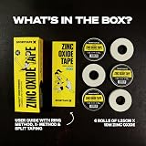 SPORTTAPE Zinc Oxide Finger Tape 6 Rolls White 1.25cm x 10m Pack of 3 view 7