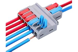 Koverflame Robust Lever Wire Kit: Quick Connect Electrical Splicing, Compact Conductor 28-12 AWG for Reliable Inline Circuits (LT-626, 10)