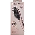 KISS Bristle Straightener Heat Brush, Digital Temperature Control Up To 410°F, 90 Minute Auto Shutoff, Cool-Tip Ionic Bristles, Lightweight Handle, 360° Swivel Cord, 1.25 Lbs.