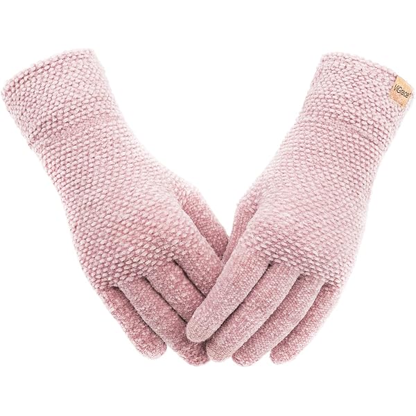 C.C Women's Soft Fingerless Gloves – Knit, Fuzzy Sherpa Lining, Solid Colors, One Size