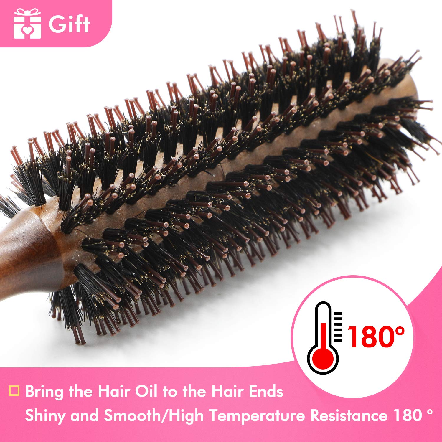 Parabirds Wet Dry Brush Hair Brush for Men and Women,Detangling Brush Massage Beauty Comb for All Hair Types+Gift Boar Bristle Hair Brush