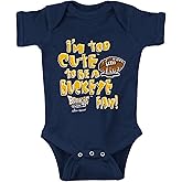 Smack Apparel Michigan Football Fans. Too Cute (Anti-Ohio State) Navy Onesie or Toddler Tee (NB-5/6T)
