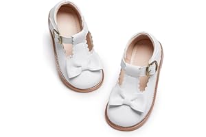 Kiderence Toddler Girls Mary Jane Dress Shoes Little Girls School Oxford Flats
