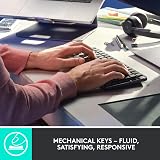 Logitech MX Mechanical Mini Wireless Keyboard Tactile Quiet Switches UK Layout view 2