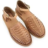 Macarena Collection Womens Shoes Leather Sandals Ankle for Women | Huarache Handmade Mexican Sandals Women | Comfortable & Stylish Womens Sandals 3050 Ankle Strap
