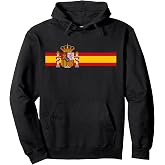 SPAIN NATIONAL FLAG ESPANA COLOR BAND MADRID BARCELONA Pullover Hoodie
