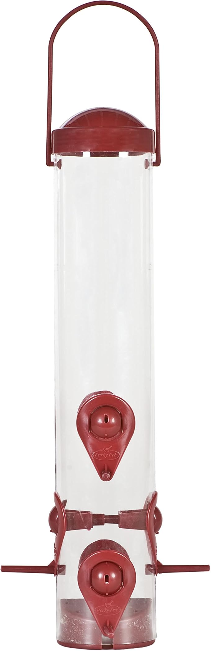 PerkyPet 2in1 Tube Bird Feeder, Small Hanging Wild Bird Feeder