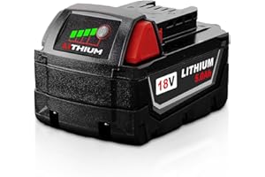 5000mAh Replacement for Milwaukee 18v Battery 48-11-1815 48-11-1840 48-11-1850 48-11-1860 Compatible with Milwaukee Battery 1