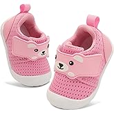 FEETCITY Baby Walking Shoes Wide Baby Shoes Boys Girls Infant Sneakers Crib Shoes Breathable Toddler Barefoot Shoes Slip On Shoes