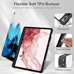 Tuiklol Case for Samsung Tab S8 Plus 2022 & S7 FE