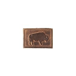 Bison Leather Patches with optional hook side