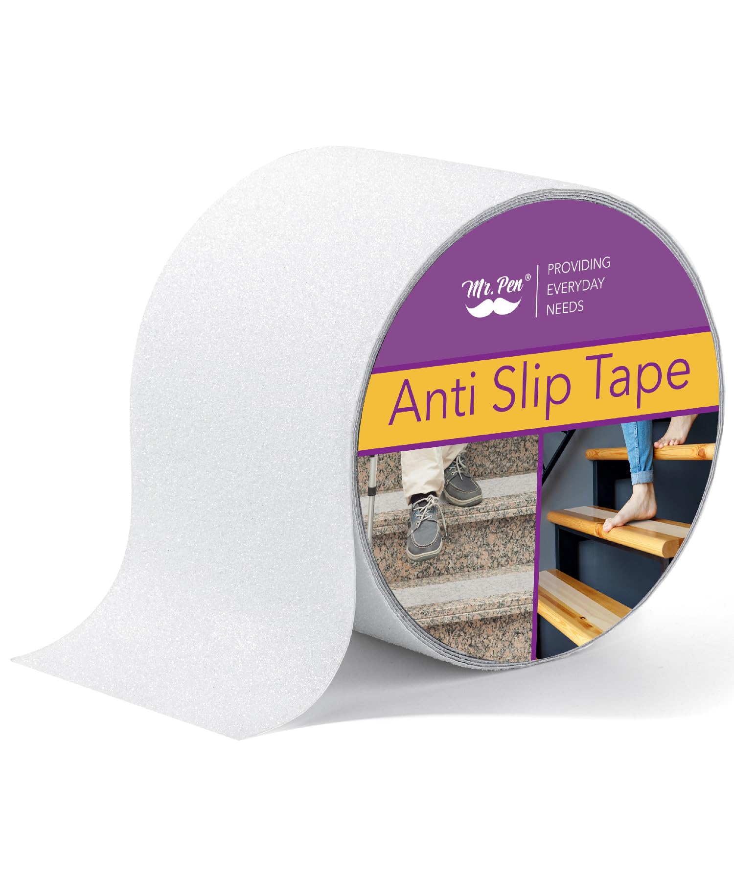 Photo 1 of Mr. Pen- Anti Slip Tape, 4 Inch, 30 Feet, Grip Tape, Non Slip Stair Treads Non-Slip, Stair Grips Non Slip Tape, Friction Tape, Non Skid Tape, Traction Tape, Anti Slip Stair Strips