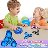 Aolcev Fidget Spinner Metal Stainless Steel 3-5 Minute Spin Blue view 6