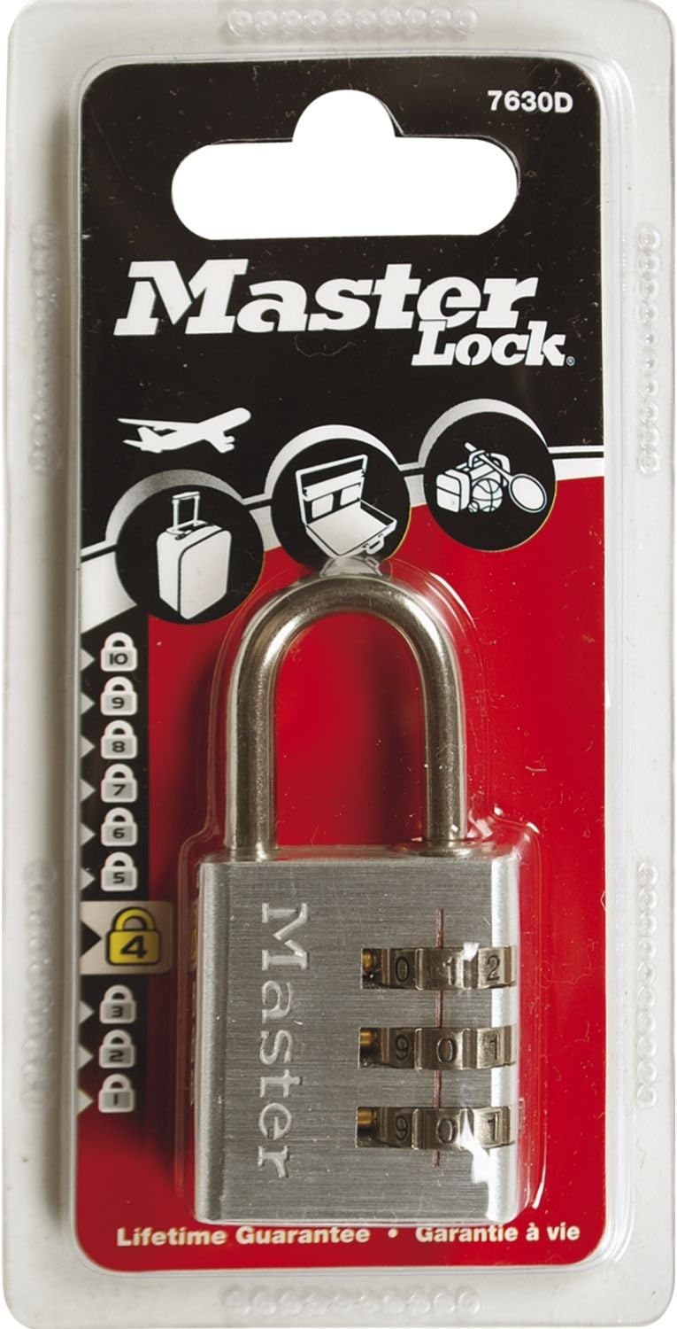 Master Lock 7630EURD 30mm Resettable Aluminium Combination Padlock