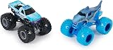 Monster Jam 1:64 Pack Two Trucks Grave Digger vs Higher Education Bulldozer view 8