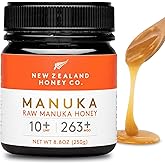 Raw Manuka Honey UMF 10+ MGO 263+, UMF Certified, 3rd Party Tested, 8.8oz | Daily wellness grade for tea, toast &amp; smoothies, family &amp; dog friendly, UMF certified &amp; 3rd party lab tested, raw monofloral