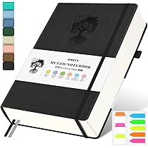 Diario Forrado: 365 Páginas A4, Cuaderno Grande De Piel De Tapa Dura Para Mujeres Y Hombres, Escritura Diaria Para El Trabajo, Toma De Notas, Papel Grueso De 100 G/m² (8.5 X 11