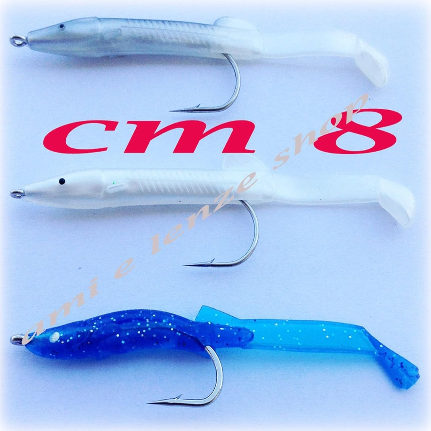 8 Esche Artificiali In Gomma Per Pesca | Raglou 7cm Per Spigola E Luccio - Foto 4