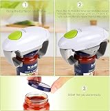 Chulovs Electric Jar Opener White - Hands Free Automatic Kitchen Gadget view 4