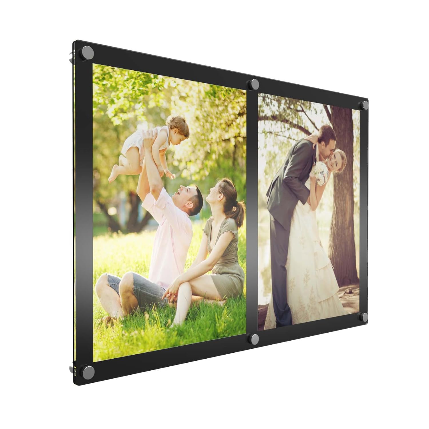Double A4 Wall Mount Acrylic Photo Frame/Poster Holders! Free
