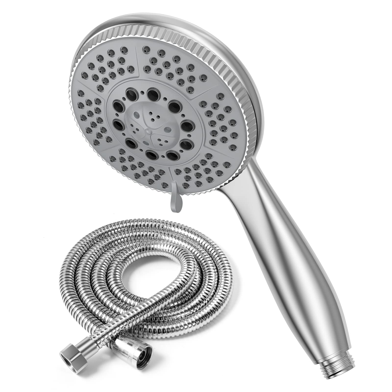 Pommeau Douche Anti Calcaire, 4 Modes Pommeau de Douche Economie Deau avec 1 Filtre Remplacable, Pommeau de Douche avec Tuyau 1,5M, Pomme de Douche, Pomme de Douche Anti Calcaire